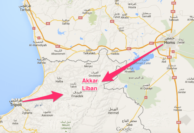 Homs-Akkar-Tripoli