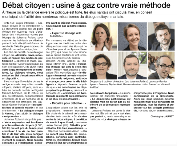 Ouest France 02 avril 2016